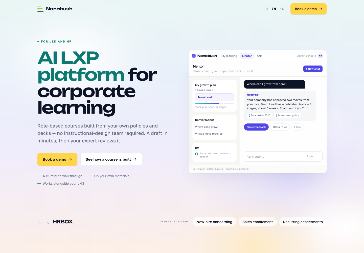 Nanabush landing page